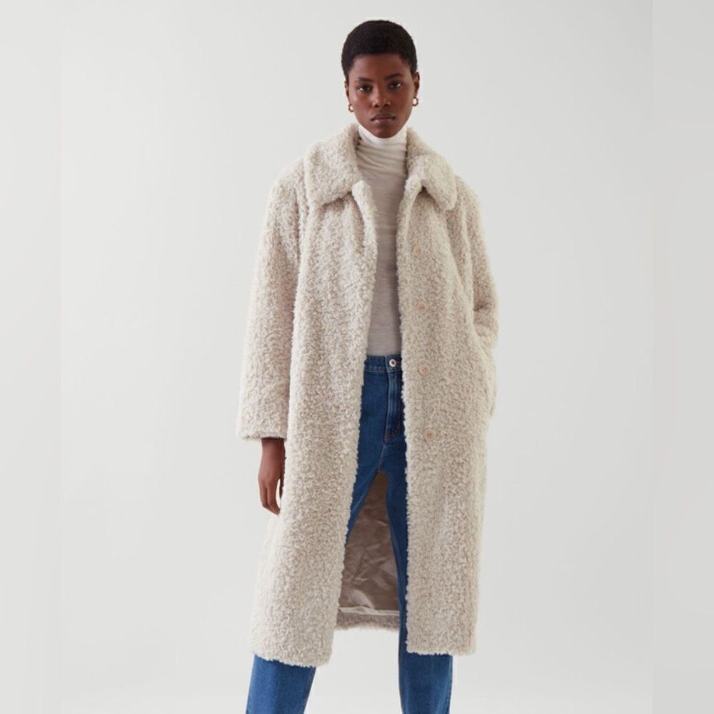 COS Faux Shearling Coat NWT